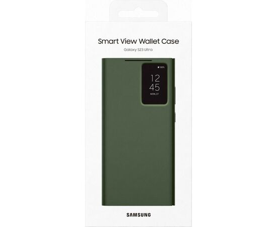 Чехол для мобильного телефона Samsung Galaxy S23 Ultra Smart View Wallet Case Khaki (EF-ZS918CGEGRU), изображение 6 Чехол для мобильного телефона Samsung Galaxy S23 Ultra Smart View Wallet Case Khaki (EF-ZS918CGEGRU), изображение 6