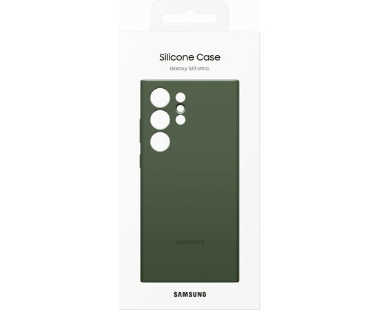 Чехол для мобильного телефона Samsung Galaxy S23 Ultra Silicone Case Khaki (EF-PS918TGEGRU), изображение 5 Чехол для мобильного телефона Samsung Galaxy S23 Ultra Silicone Case Khaki (EF-PS918TGEGRU), изображение 5