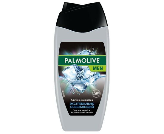 Гель для душа Palmolive Men Арктический ветер 3 в 1 для тела, лица и волос 250 мл (5996175230951)