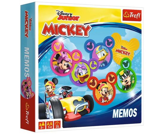 Настольная игра Trefl Мемо. Микки Маус на родстерах (Memos: Mickey and The Roadster Racers) (01601)