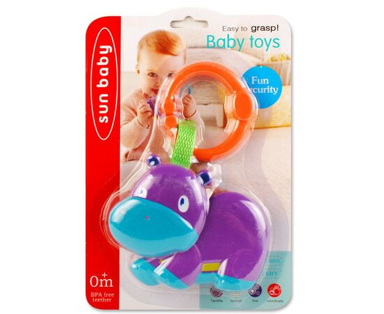 Игрушка на коляску A-Toys Бегемотик 18*11 см (588-13), изображение 2 Игрушка на коляску A-Toys Бегемотик 18*11 см (588-13), изображение 2