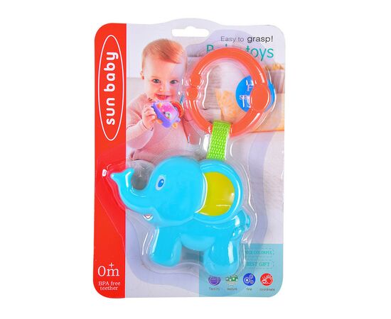 Игрушка на коляску A-Toys Слоненок 18*11 см (588-7), изображение 2 Игрушка на коляску A-Toys Слоненок 18*11 см (588-7), изображение 2