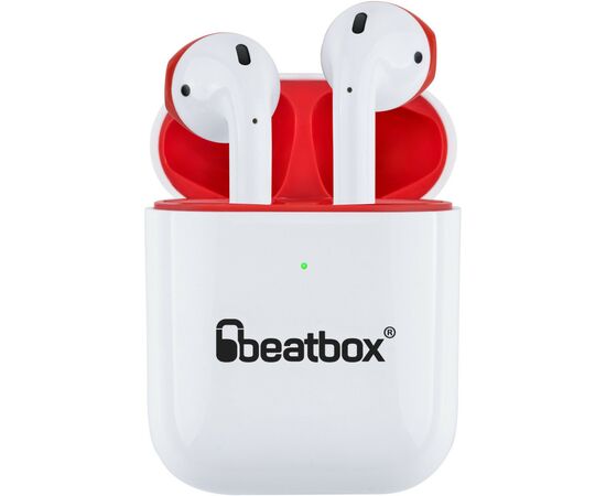 Наушники BeatBox PODS AIR 2 Wireless Charging White-Red (bbpair2wcwr)