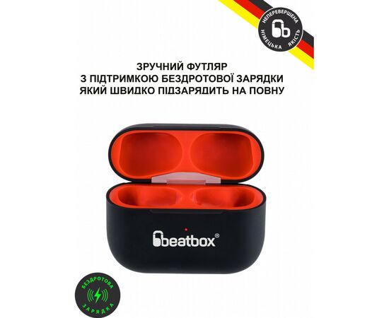 Навушники BeatBox PODS PRO 1 Wireless Charging Black-Red (bbppro1wcbr), зображення 4 Навушники BeatBox PODS PRO 1 Wireless Charging Black-Red (bbppro1wcbr), зображення 4