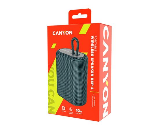 Акустическая система Canyon BSP-4 Bluetooth Dark Grey (CNE-CBTSP4DG), изображение 4 Акустическая система Canyon BSP-4 Bluetooth Dark Grey (CNE-CBTSP4DG), изображение 4