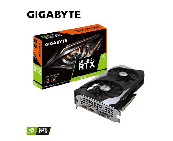Видеокарта GIGABYTE GeForce RTX3050 8Gb WINDFORCE OC (GV-N3050WF2OC-8GD), изображение 8 Видеокарта GIGABYTE GeForce RTX3050 8Gb WINDFORCE OC (GV-N3050WF2OC-8GD), изображение 8