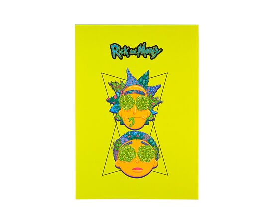 Блокнот Kite планшет Rick and Morty A5, 50 аркушів, клітинка (RM22-194-2)