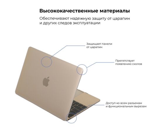 Чехол для ноутбука Armorstandart 13.3" MacBook Air 2018 (A2337/A1932/A2179) Air Shell (ARM54291), изображение 2 Чехол для ноутбука Armorstandart 13.3" MacBook Air 2018 (A2337/A1932/A2179) Air Shell (ARM54291), изображение 2