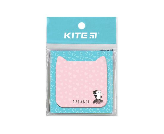Бумага для заметок Kite с клейким слоем Catanic 70х70 мм, 50 листов (K22-298-3), изображение 2