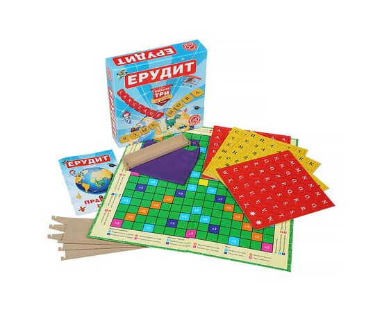 Настольная игра Arial Эрудит три языка (10091), изображение 2 Настольная игра Arial Эрудит три языка (10091), изображение 2