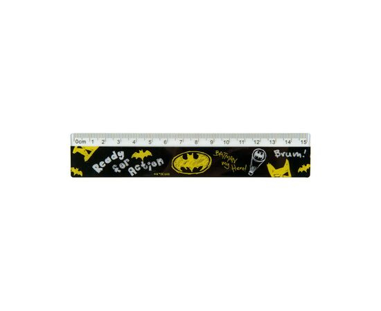 Лінійка Kite пластикова DC Comics, 15 см (DC22-090)