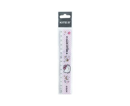 Линейка Kite пластиковая Hello Kitty, 15 см (HK22-090), изображение 2 Линейка Kite пластиковая Hello Kitty, 15 см (HK22-090), изображение 2