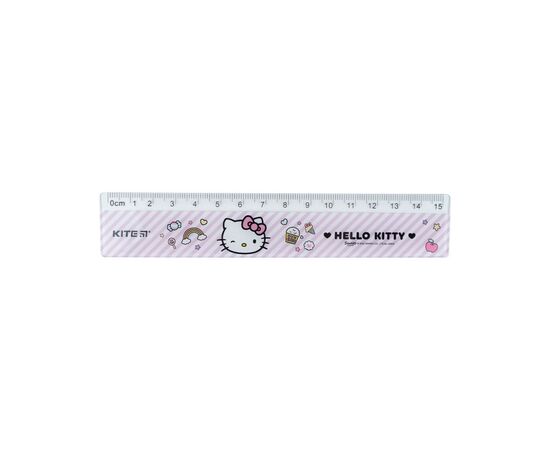 Линейка Kite пластиковая Hello Kitty, 15 см (HK22-090)