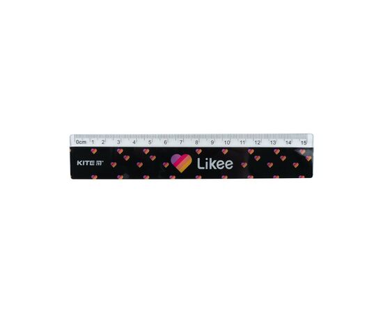 Линейка Kite пластиковая Likee, 15 см (LK22-090)