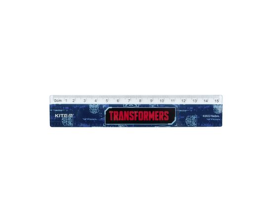 Лінійка Kite пластикова Transformers, 15 см (TF22-090)