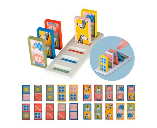 Развивающая игрушка Taf Toys Савана – Мое первое домино (12865), изображение 2 Развивающая игрушка Taf Toys Савана – Мое первое домино (12865), изображение 2