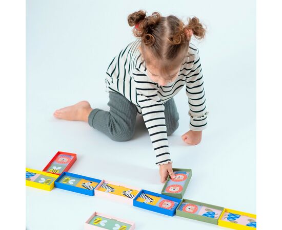 Развивающая игрушка Taf Toys Савана – Мое первое домино (12865), изображение 7 Развивающая игрушка Taf Toys Савана – Мое первое домино (12865), изображение 7