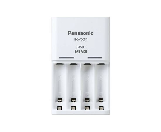 Зарядное устройство для аккумуляторов Panasonic Basic Charger + Eneloop 4AA 2000 mAh New (K-KJ51MCD40E), изображение 3 Зарядное устройство для аккумуляторов Panasonic Basic Charger + Eneloop 4AA 2000 mAh New (K-KJ51MCD40E), изображение 3