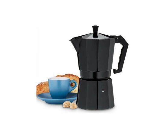 Гейзерная кофеварка Kela Italia 450 мл 9 Cap Black (10555), изображение 2 Гейзерная кофеварка Kela Italia 450 мл 9 Cap Black (10555), изображение 2