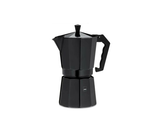 Гейзерная кофеварка Kela Italia 450 мл 9 Cap Black (10555)