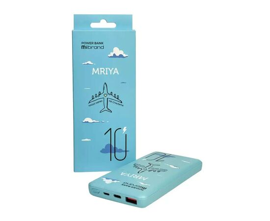 Батарея универсальная Mibrand 10000 mAh Mriya Blue (8592112002000), изображение 5 Батарея универсальная Mibrand 10000 mAh Mriya Blue (8592112002000), изображение 5