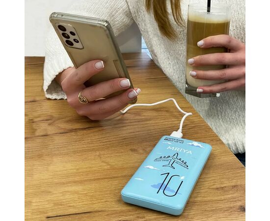 Батарея универсальная Mibrand 10000 mAh Mriya Blue (8592112002000), изображение 6 Батарея универсальная Mibrand 10000 mAh Mriya Blue (8592112002000), изображение 6