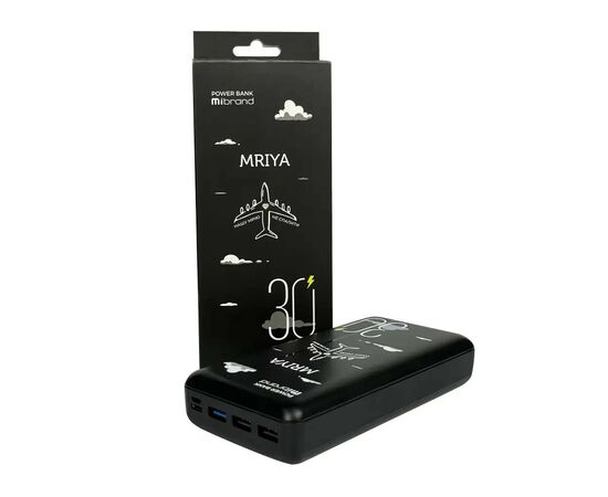 Батарея универсальная Mibrand 30000 mAh Mriya Black (8592112021902), изображение 5 Батарея универсальная Mibrand 30000 mAh Mriya Black (8592112021902), изображение 5