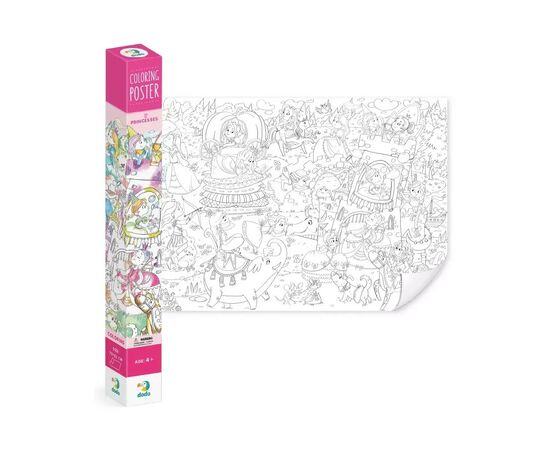 Набір для творчості DoDo Принцеси Постер-розмальовка (300946), зображення 2