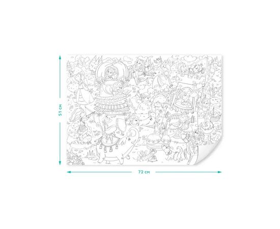 Набір для творчості DoDo Принцеси Постер-розмальовка (300946), зображення 4