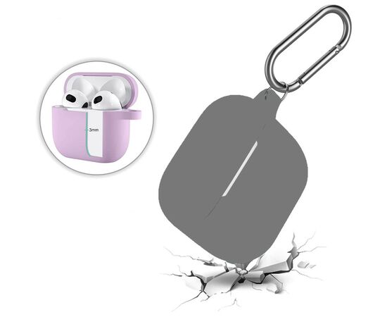 Чехол для наушников BeCover Silicon для Apple AirPods (3nd Gen) Gray (707180), изображение 5 Чехол для наушников BeCover Silicon для Apple AirPods (3nd Gen) Gray (707180), изображение 5