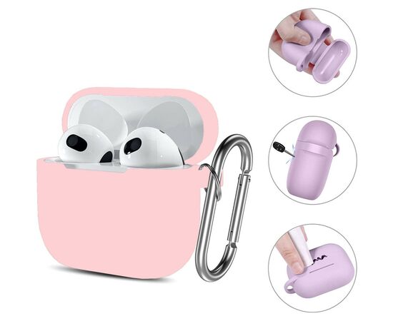Чехол для наушников BeCover Silicon для Apple AirPods (3nd Gen) Pink (707185), изображение 3 Чехол для наушников BeCover Silicon для Apple AirPods (3nd Gen) Pink (707185), изображение 3
