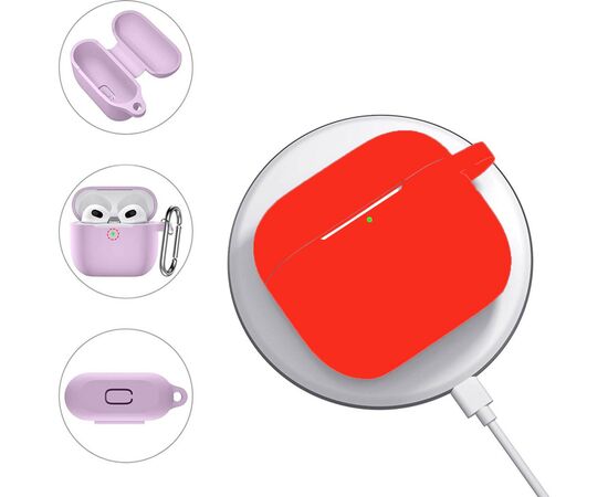 Чехол для наушников BeCover Silicon для Apple AirPods (3nd Gen) Red (707186), изображение 4 Чехол для наушников BeCover Silicon для Apple AirPods (3nd Gen) Red (707186), изображение 4