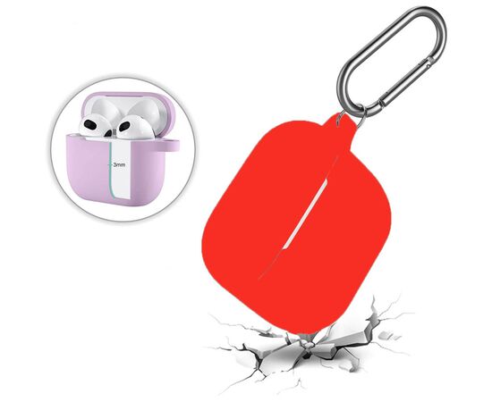 Чехол для наушников BeCover Silicon для Apple AirPods (3nd Gen) Red (707186), изображение 5 Чехол для наушников BeCover Silicon для Apple AirPods (3nd Gen) Red (707186), изображение 5