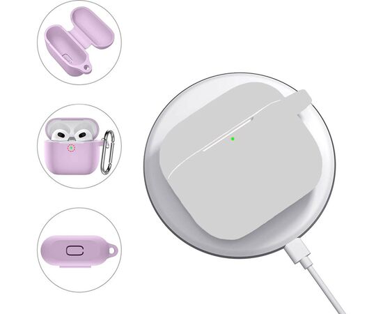 Чехол для наушников BeCover Silicon для Apple AirPods (3nd Gen) White (707184), изображение 4 Чехол для наушников BeCover Silicon для Apple AirPods (3nd Gen) White (707184), изображение 4