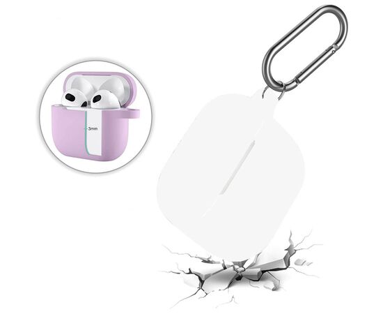 Чехол для наушников BeCover Silicon для Apple AirPods (3nd Gen) White (707184), изображение 5 Чехол для наушников BeCover Silicon для Apple AirPods (3nd Gen) White (707184), изображение 5