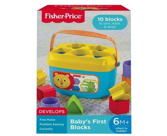 Развивающая игрушка Fisher-Price Ведро с кубиками Яркое (FFC84), изображение 4 Развивающая игрушка Fisher-Price Ведро с кубиками Яркое (FFC84), изображение 4