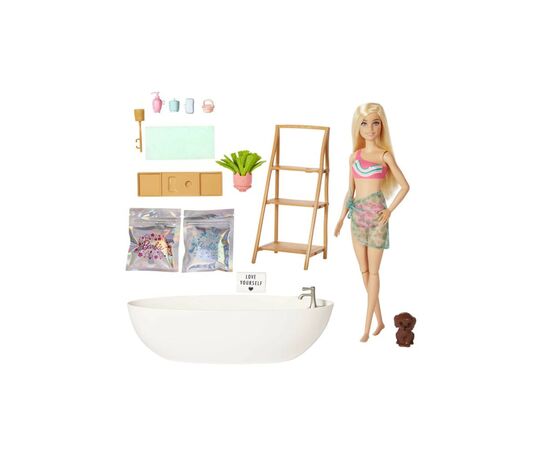 Лялька Barbie Пінна ванна із конфеті (HKT92), зображення 2 Лялька Barbie Пінна ванна із конфеті (HKT92), зображення 2