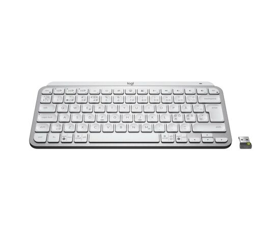 Клавиатура Logitech MX Keys Mini For Business Wireless Illuminated UA Pale Grey (920-010609), изображение 2 Клавиатура Logitech MX Keys Mini For Business Wireless Illuminated UA Pale Grey (920-010609), изображение 2