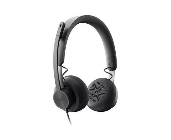Наушники Logitech Zone Wired USB UC Graphite (981-000875), изображение 3 Наушники Logitech Zone Wired USB UC Graphite (981-000875), изображение 3