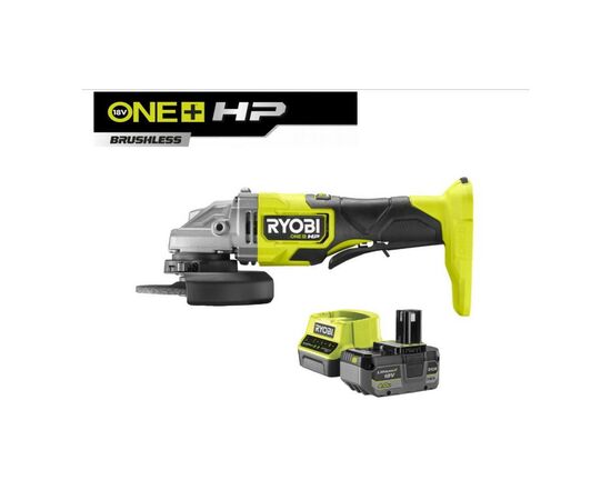 Шлифовальная машина Ryobi RAG18X-1C40S ONE+ НР (5133005614), изображение 3