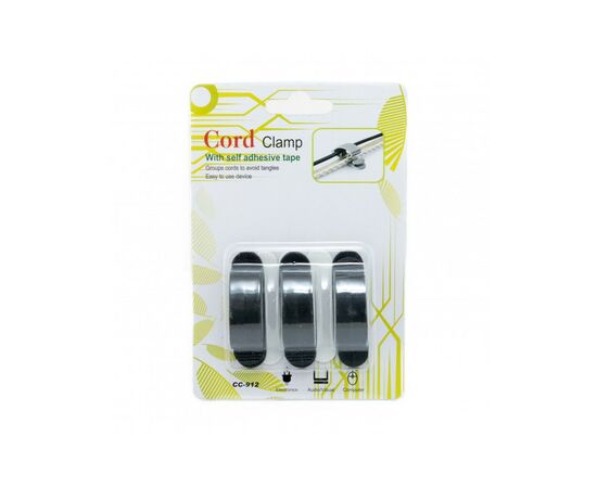 Тримач для кабелю Extradigital CC-912 Cable Clips, (Black (KBC1709), зображення 4 Тримач для кабелю Extradigital CC-912 Cable Clips, (Black (KBC1709), зображення 4