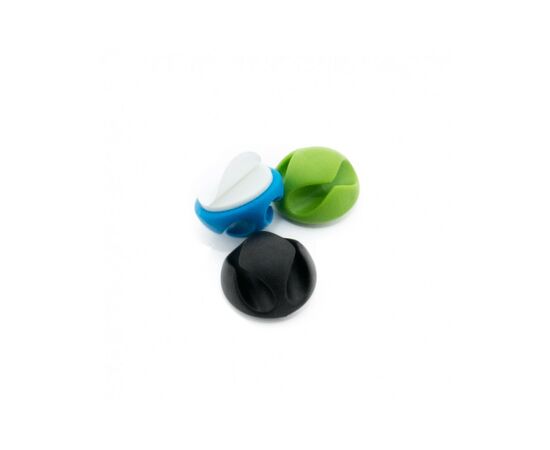 Держатель для кабеля Extradigital CC-929 Cable Clips, Black/Blue/Green (KBC1694), изображение 2 Держатель для кабеля Extradigital CC-929 Cable Clips, Black/Blue/Green (KBC1694), изображение 2