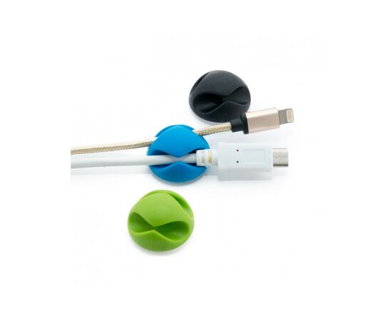 Держатель для кабеля Extradigital CC-929 Cable Clips, Black/Blue/Green (KBC1694), изображение 3 Держатель для кабеля Extradigital CC-929 Cable Clips, Black/Blue/Green (KBC1694), изображение 3