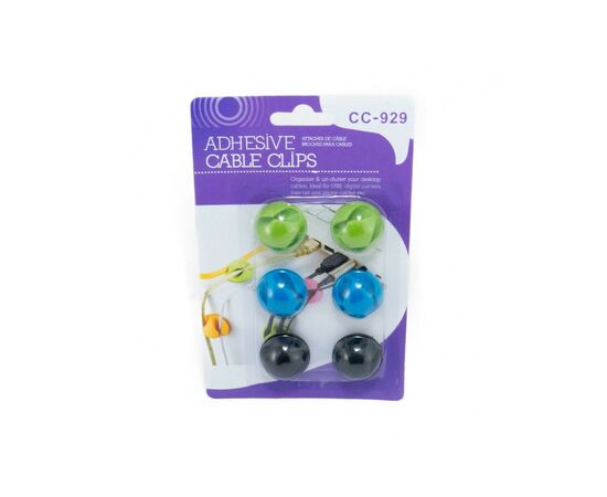 Держатель для кабеля Extradigital CC-929 Cable Clips, Black/Blue/Green (KBC1694), изображение 5 Держатель для кабеля Extradigital CC-929 Cable Clips, Black/Blue/Green (KBC1694), изображение 5