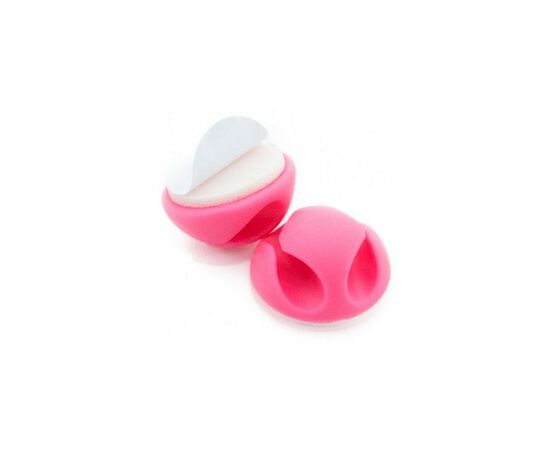 Держатель для кабеля Extradigital CC-929 Cable Clips mini, Pink (KBC1698), изображение 2 Держатель для кабеля Extradigital CC-929 Cable Clips mini, Pink (KBC1698), изображение 2