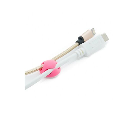 Держатель для кабеля Extradigital CC-929 Cable Clips mini, Pink (KBC1698), изображение 3 Держатель для кабеля Extradigital CC-929 Cable Clips mini, Pink (KBC1698), изображение 3