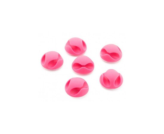 Тримач для кабелю Extradigital CC-929 Cable Clips mini, Pink (KBC1698)