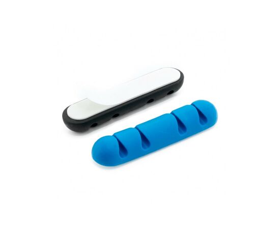 Держатель для кабеля Extradigital CC-957 Cable Clips, Black/Blue (KBC1700), изображение 3 Держатель для кабеля Extradigital CC-957 Cable Clips, Black/Blue (KBC1700), изображение 3