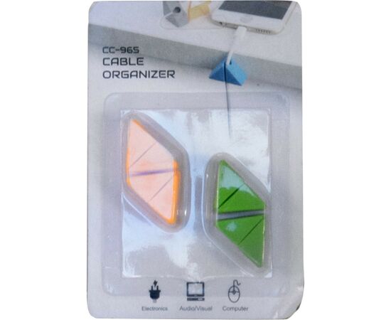 Держатель для кабеля Extradigital CC-965 Cable Clips, Green/Orange (KBC1802), изображение 3 Держатель для кабеля Extradigital CC-965 Cable Clips, Green/Orange (KBC1802), изображение 3