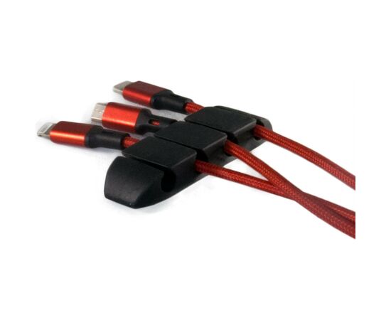 Тримач для кабелю Extradigital CC-967 Cable Clips, Black (KBC1806), зображення 3 Тримач для кабелю Extradigital CC-967 Cable Clips, Black (KBC1806), зображення 3